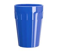 Olympia Kristallon Polypropylene Tumblers Blue 253.8ml (12 Pack) - Reusable Cups for Water, Juice, Drinks, Parties, Schools CB777