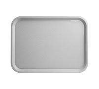 Olympia Kristallon PP Foodservice Fast Food Tray, Grey, 350x450mm | Resists peeling and scratching during busy catering services, offering a stable base for fast, mess-free cleaning.