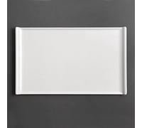 Olympia Kristallon Melamine Platter White - 300x250x25mm