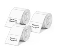 Olympia Label 3 Pack for PM220 | 40 × 30 mm | 690 Labels | Waterproof & Abrasion Resistant | Labels for PM220 Label Printers