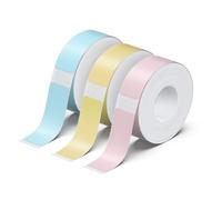 Olympia Label Roll Mix Pack Labels for Label Printers Label Tape 14 x 40 mm Label for P22 Printer Label Printer Labels Uncoated 180 Pieces per Roll