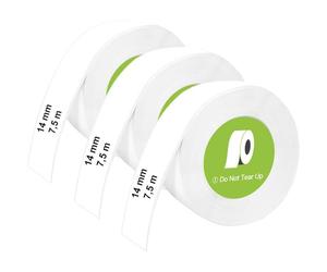 Olympia Label Roll White, Pack of 3, Labels for Label Printers, Label Tape 14 x 40 mm, Label for P22 Printers, Label Printer Labels, Uncoated, 180 Pieces per Roll