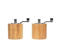 Olympia Salt and Pepper Mill Grinder Set Light Wood Kitchen Spice Shaker