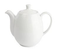 Olympia Linear Coffee Or Teapots 1Ltr 36Oz Porcelain White Espresso Jugs 4pc