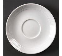 Olympia Linear Stacking Saucers White 60mm (12 Pack)