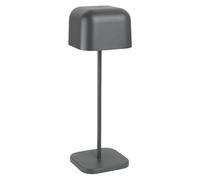 Olympia Lucca Table Lamp Squared Dome Grey 300mm