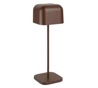 Olympia Lucca Table Lamp Squared Dome Chestnut - 300mm