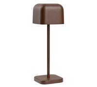 Olympia Lucca Table Lamp Squared Dome Chestnut 200mm
