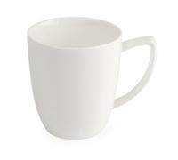 Olympia Lumina Latte Coffee Mugs Set 284 ml/10 oz (Pack of 6), White, Fully Vitrified Porcelain, Tea & Coffee Mugs - Oven, Microwave, Freezer & Dishwasher Safe - BS4034 Certified, CF378