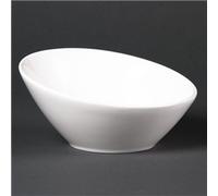 Olympia Lumina Oval Sloping Bowls White 148mm (6 pack)