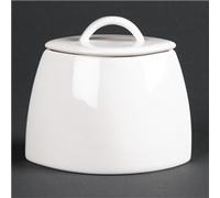 Olympia Lumina Oval Sugar Bowls with Lids 75mm (6 pack)