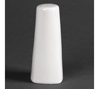 Olympia Lumina Porcelain Pepper Shaker 100mm, Pack of 6