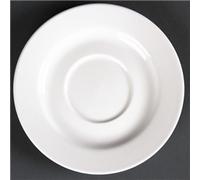 Olympia Lumina Round Saucers White 143mm (6 pack)