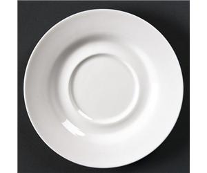 Olympia Lumina Round Saucers White 156mm (6 pack)