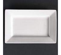 Olympia Lumina Wide Rim Rectangular Plate - 200x130mm 7 3/4x 5" (Box 6)