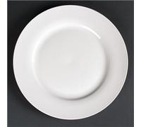 Olympia Lumina Wide Rimmed Round Plate - 270mm 10 1/2'' (Box 4)