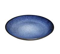 Olympia Luna Coupe Plate 255mm 10 Inch, Midnight Blue, Pack of 4 | Vitrified porcelain resists chipping, withstanding daily commercial dishwasher and microwave use in busy venues.
