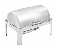 Olympia Madrid Roll Top Chafing Dish Set Stainless Steel Heavy Duty - 9 Litres