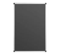 Olympia Magnetic Wipe Clean Board Aluminium Frame HS807, Black 600x900mm