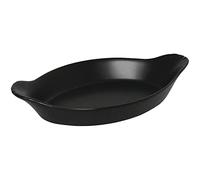 Olympia Mediterranean Oval Eared Dishes Black 15126mm Serving Plates 6pc