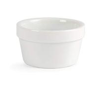 Olympia Mediterranean Ramekins White 77mm Porcelain Dishes Bakeware 6pc