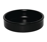 Olympia Mediterranean Stackable Dishes Black 102mm Stoneware Dishwasher Safe 6pc