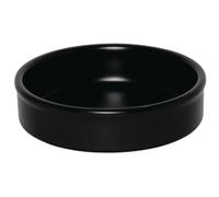 Olympia Mediterranean Stackable Dishes Black 134mm Stoneware Dishwasher Safe 6pc