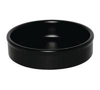 Olympia Mediterranean Stackable Dishes Black 134mm Stoneware Dishwasher Safe 6pc
