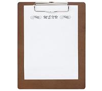Olympia Menu Clipboard A4, Brown, Menu Presentation Clip Board, MDF, Fast Release Clip, Size: 320(H) x 1204(W) mm, CL174