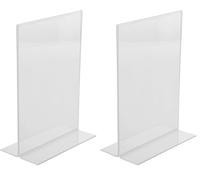 Olympia Menu Holder A4 Portrait Acrylic (Pack of 2)