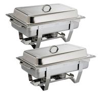 Olympia Milan Chafing Set 1/1 GN (Pack of 2) - S300