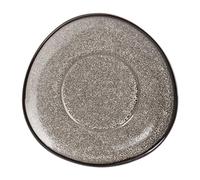 Olympia Mineral Triangular Cappuccino Saucer Grey Stone 150mm with New Features