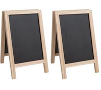 Olympia Mini Folding Menu Board 250x150mm - Easy Wipe, Durable, Sturdy, Hotel Restaurant Café Bar Pub Tabletop Menu Notice Display Sign Chalkboard (Pack of 2)