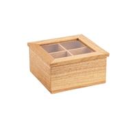 Olympia Mini Hevea Wood Tea Box - GL089