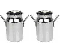 Olympia Mini Milk Churn Stainless Steel Medium - 120ml 4.25oz 45(dia) x 80(h) mm (Pack of 2)