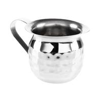 Olympia Mini Milk Jug Stainless Steel Hammered, 120ml (Box 6)