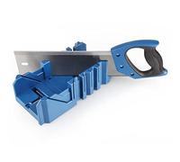 Olympia Mitre Box Saw Storage with 14-Inch Backsaw, 45° 90° Angle Slot Types, for Woodworker Carver Carpenter