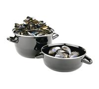 Olympia Mussel Pot Enamel Large - [U264]