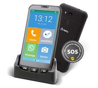 Olympia Neo Mini | Seniors Smartphone 5 Inch Display | Emergency Call Button & Hearing Aid Compatible | Whatsapp & Mediteo Pre-Installed | Senior Mobile Phone without Contract | Extra Large Display |