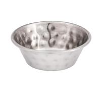 Olympia Olympia Sauce Cup Hammered St/St - 45ml 1 1/2oz (Box 12), Silver