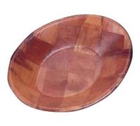Olympia Oval Wooden Serving Bowl - Large, Brown, Size: 305(W)x 229(L)mm/12 x 9 inch, Wooden Food Bowl, Serving Bowl for Parties, Designed for Dry Food Use, L093