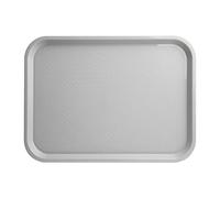 Olympia Kristallon Polypropylene Fast Food Tray - Medium 415 mm, Grey, Size: 415(W) x 305(D)mm / 16.25 x 12 inch, Dishwasher Safe, P502