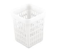 Olympia Plastic Square Cutlery Basket, Dishwasher Safe, White, P175 | Fits neatly flush side-by-side to save counter space, with easily spotted dirt to maintain high hygiene in busy kitchens.