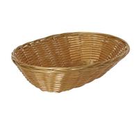 Poly Wicker Oval Food Basket 60X230X160mm Tableware Serving Bread Bowl 6pc