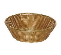 Olympia Poly Wicker Round Food Basket 200x70mm Dishwasher Safe, 6 Pack