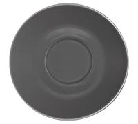 Olympia Cafe Saucers Charcoal Porcelain Coffee Plate Kitchen Restaurant 12pc