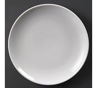 Olympia Coupe Plates Whiteware in Porcelain - White - 230(пїЅ) mm - 12 pc