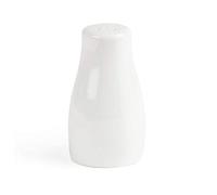 Olympia Porcelain Pepper Shakers 90mm, Dishwasher Safe, White, 12 Pack | Stackable design saves kitchen storage space, with rolled chip-resistant edges, oven and freezer safe convenience.