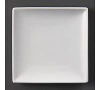 Olympia Square Plates Whiteware in Porcelain - White - 140 x 140 mm - 12 pc