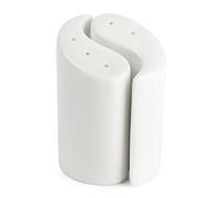 Olympia Porcelain Yin Yang Salt and Pepper Sets 95mm, White, Pack of 12 | Vitrified tear-drop shape offers high thermal and shock resistance with rolled edges to prevent chipping in busy kitchens.